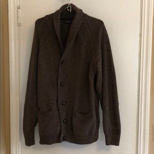 Brown Cardigan with Elbow Patches